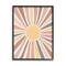 Stupell Industries Southwestern Desert Sun Striped Pattern Rays in Black Frame Wall Art